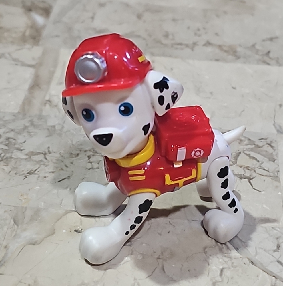 Paw Patrol EMT Marshall XRAY‎ Pup Figurine 2” Black White Spin Master Toy